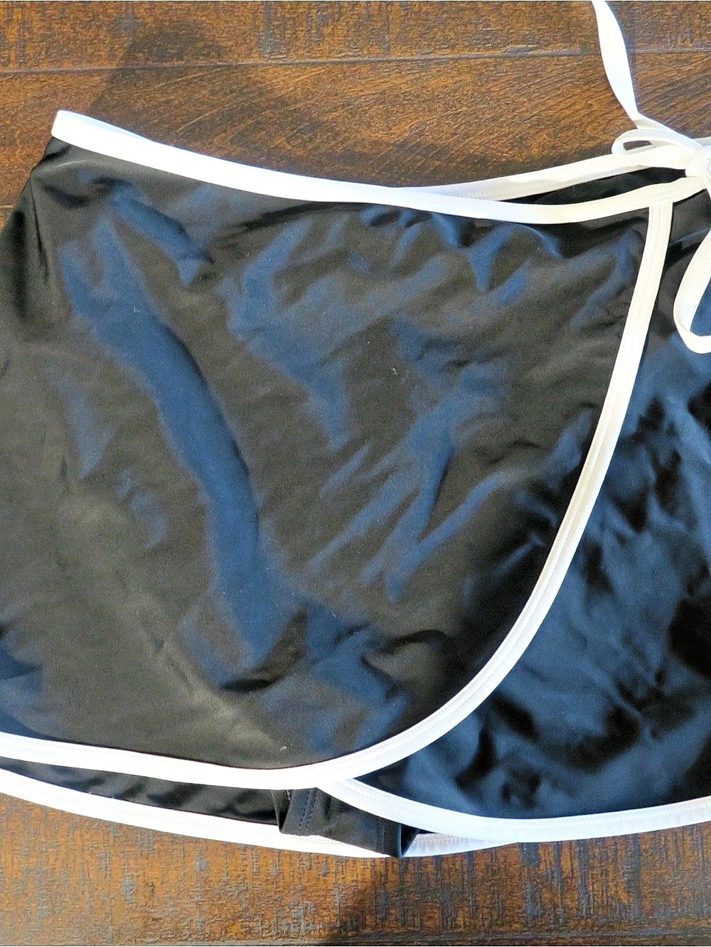 Shade & Shore Target Black Wrap Swim Skirt Bikini Bottom Size M 6-8